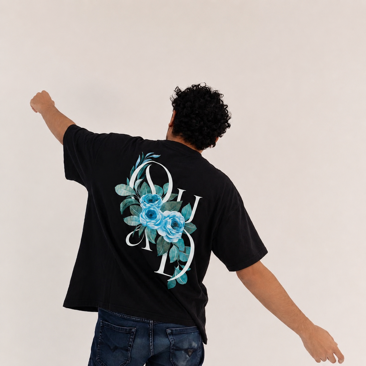 Forever Young - Drop Shoulder T-Shirt - CMYK Black