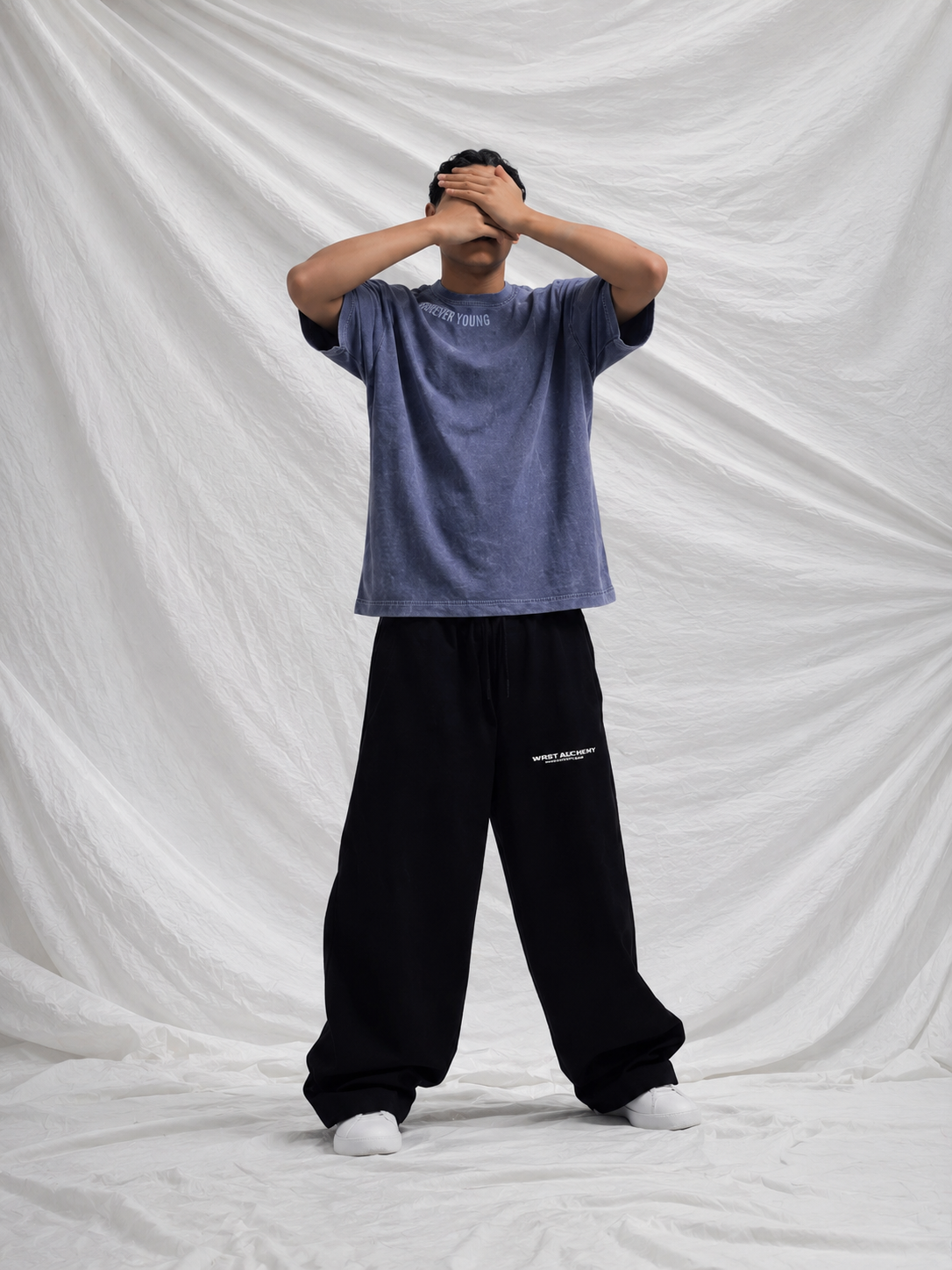 Forever Young Stone Wash - Oversized T-Shirt - Stone Blue