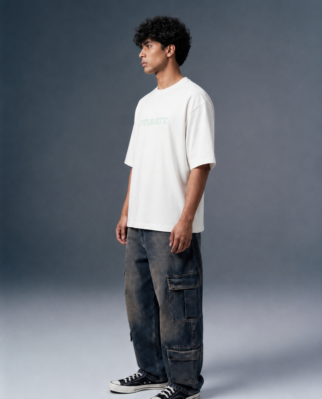 Revivers - Oversized Drop Shoulder T-Shirt - White