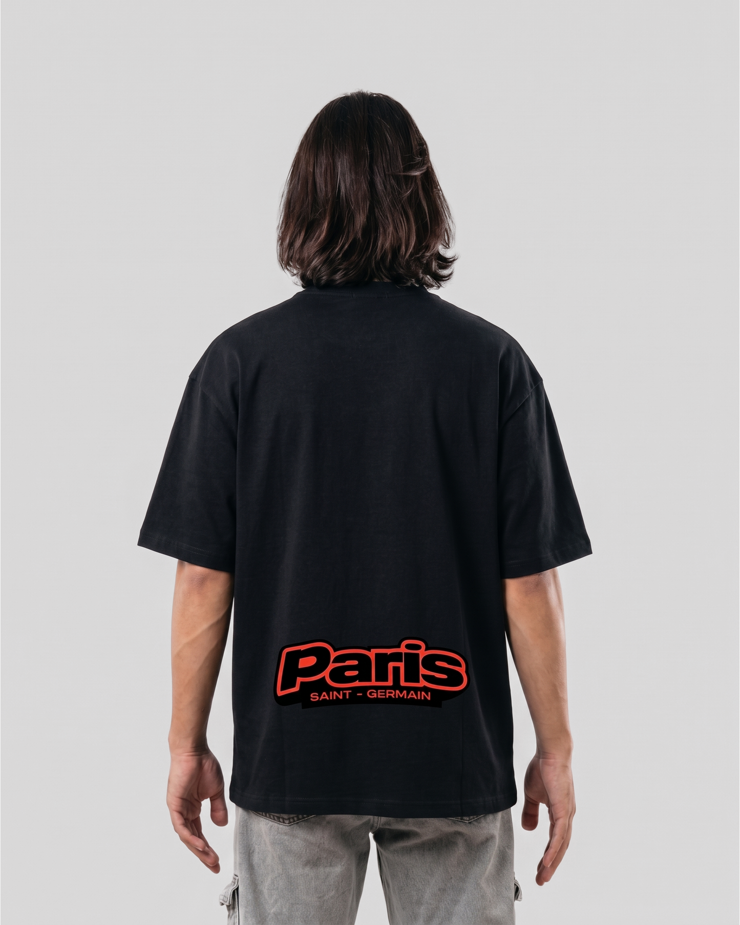 Paris Noir Edition Oversized Drop Shoulder T-Shirt