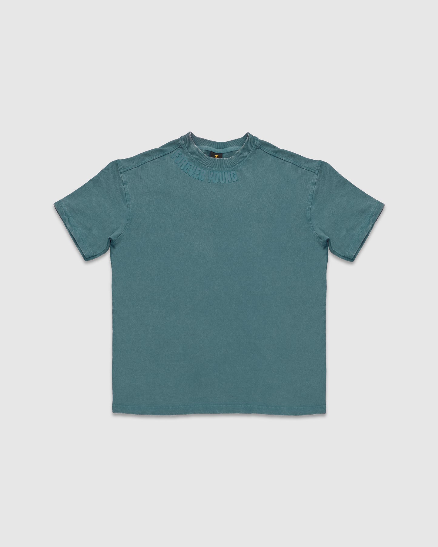 Acid Wash Oversized Drop Shoulder T-Shirt - Denim Blue