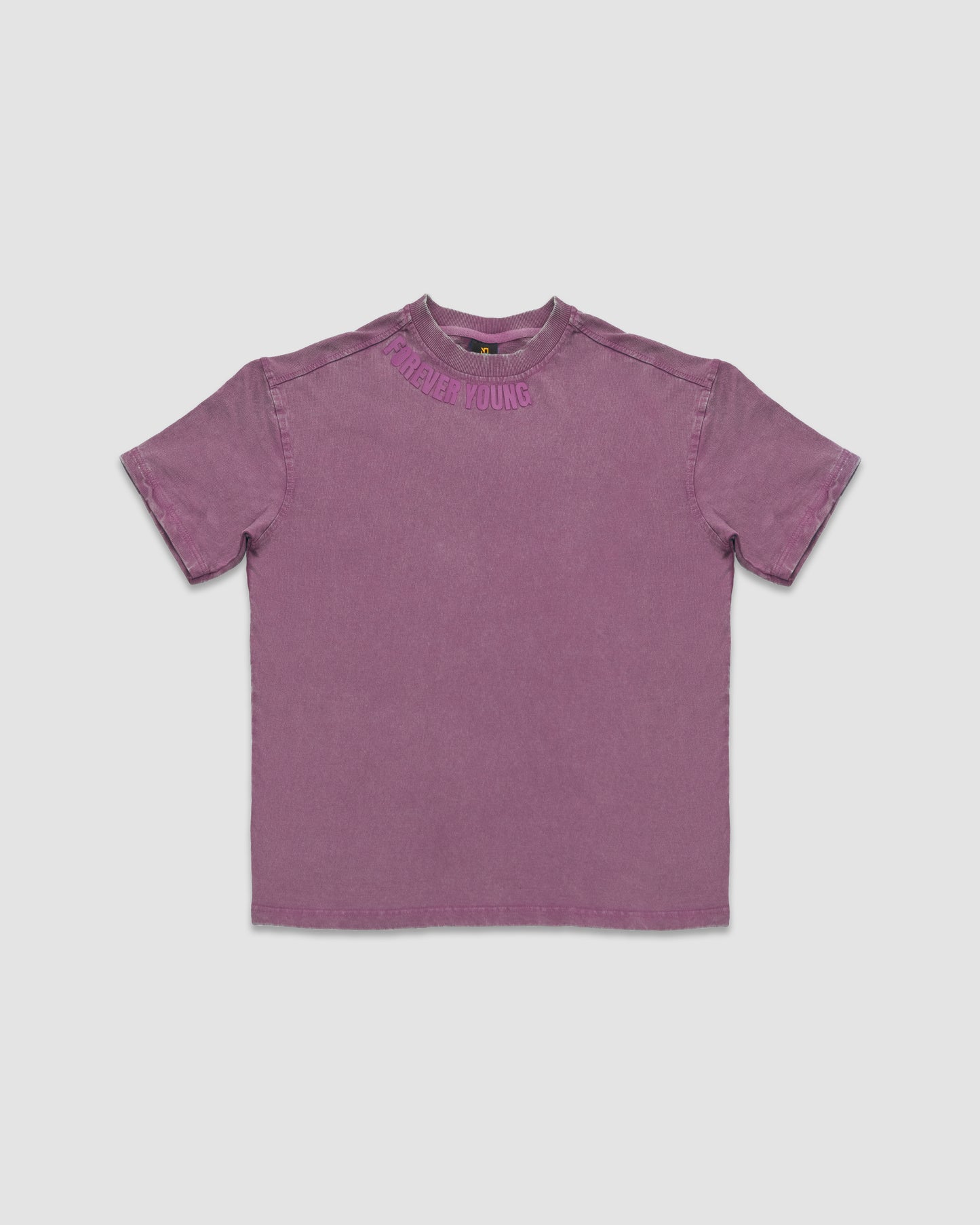 Acid Wash Oversized Drop Shoulder T-Shirt - Orchid Purple