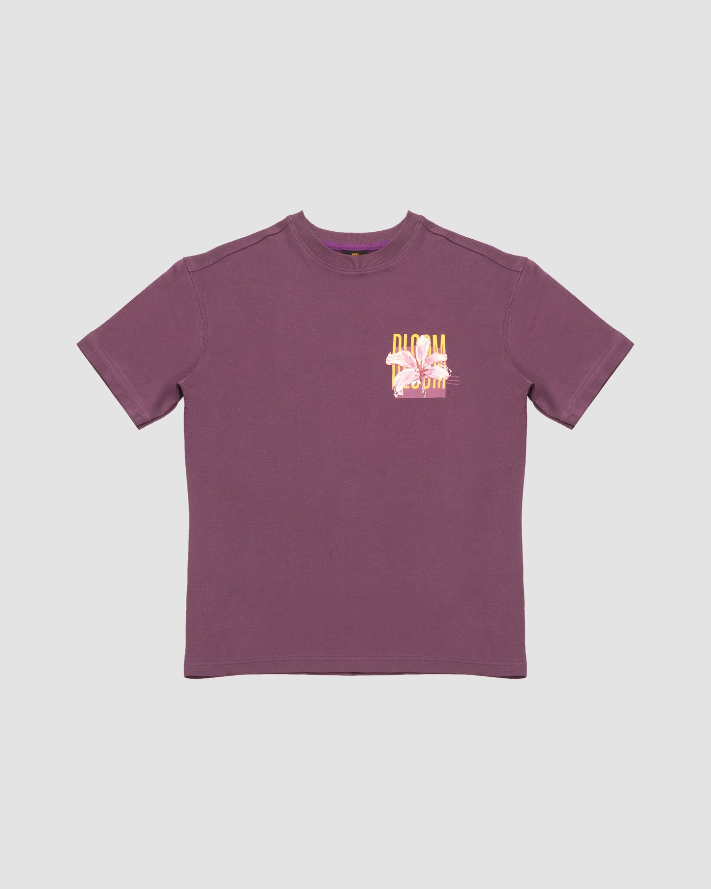 Bloom - Oversized Drop Shoulder T-Shirt - Pearly Purple