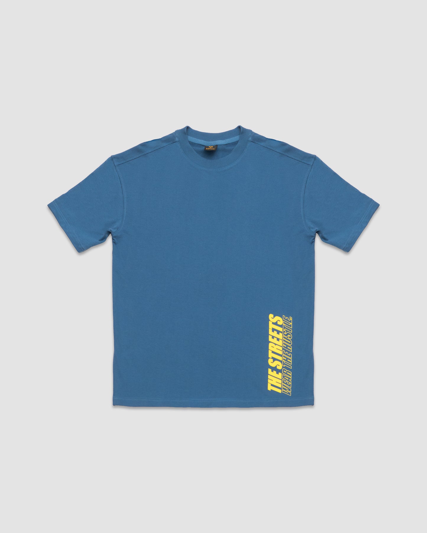 The Streets - Oversized Drop Shoulder T-Shirt - Stone Blue