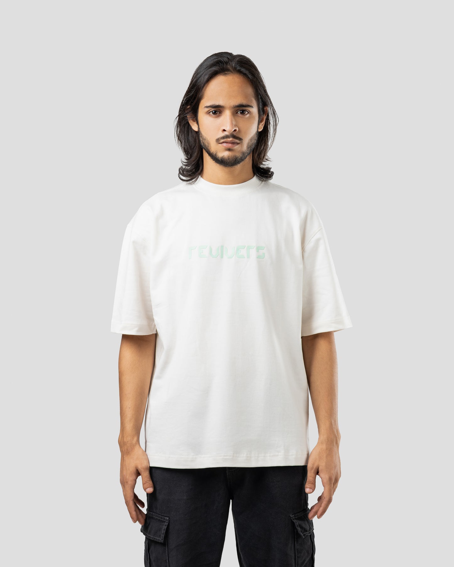 Revivers - Oversized Drop Shoulder T-Shirt - White
