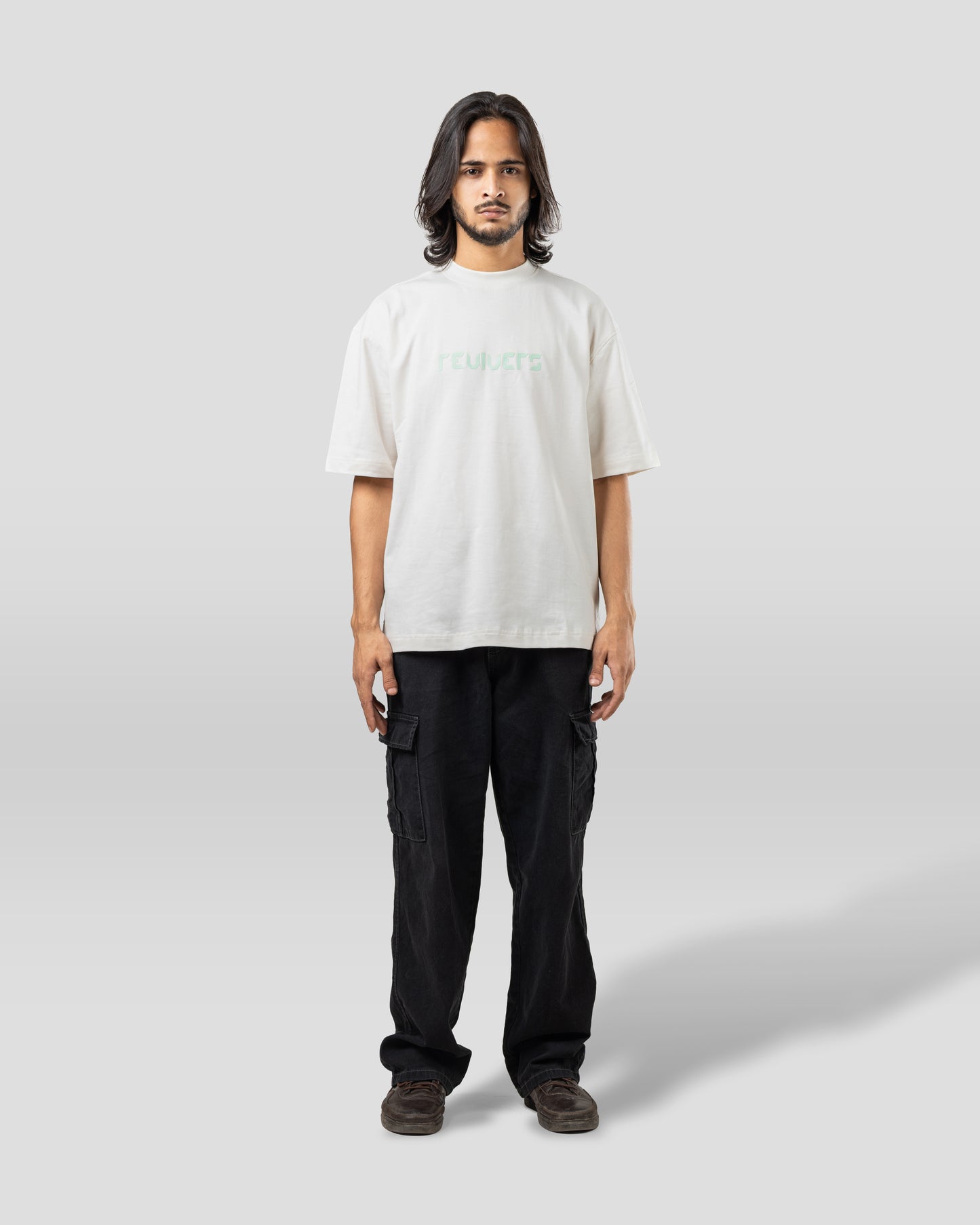 Revivers - Oversized Drop Shoulder T-Shirt - White