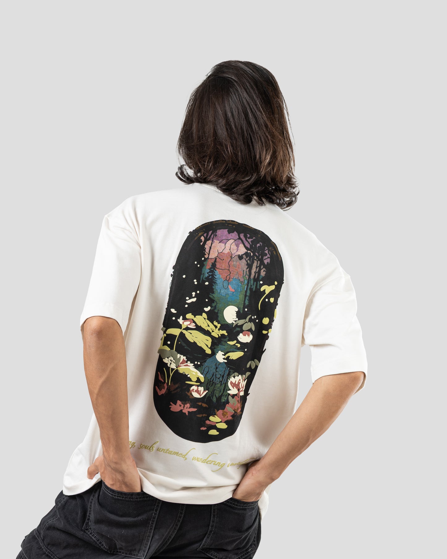 Severed Garden - Oversized Drop Shoulder T-Shirt - White