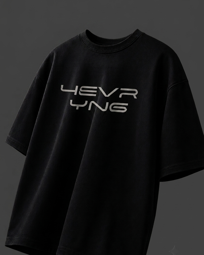 4EVR YNG Jet Core Minimal Oversized T-Shirt