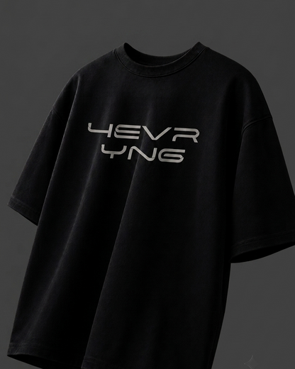 4EVR YNG Jet Core Minimal Oversized T-Shirt