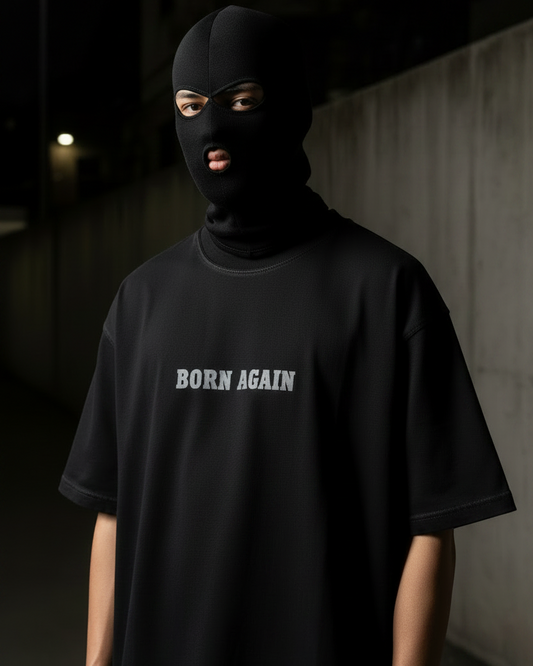 Born Again Reborn Edition Oversized Drop Shoulder T-Shirt