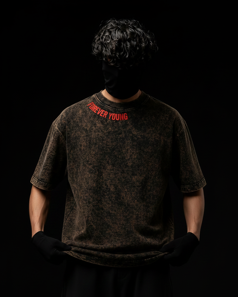 Sacrifice Stone Wash - Boxy T-Shirt - Basalt Black