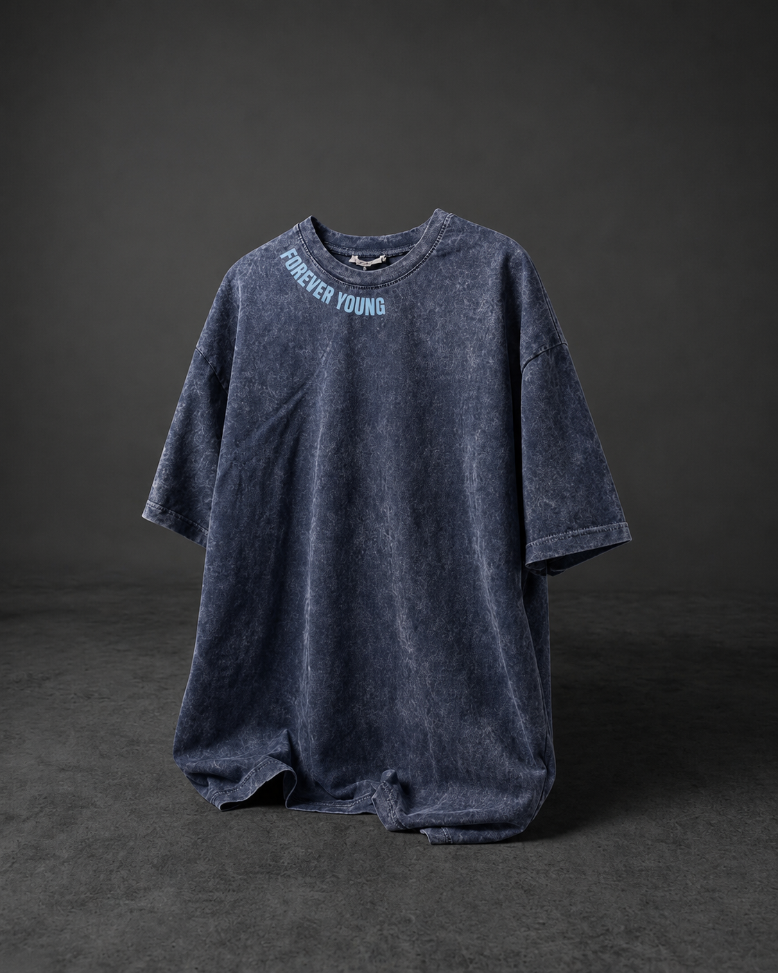 Forever Young Stone Wash - Oversized T-Shirt - Stone Blue