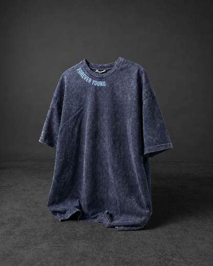 Forever Young Stone Wash - Oversized T-Shirt - Stone Blue