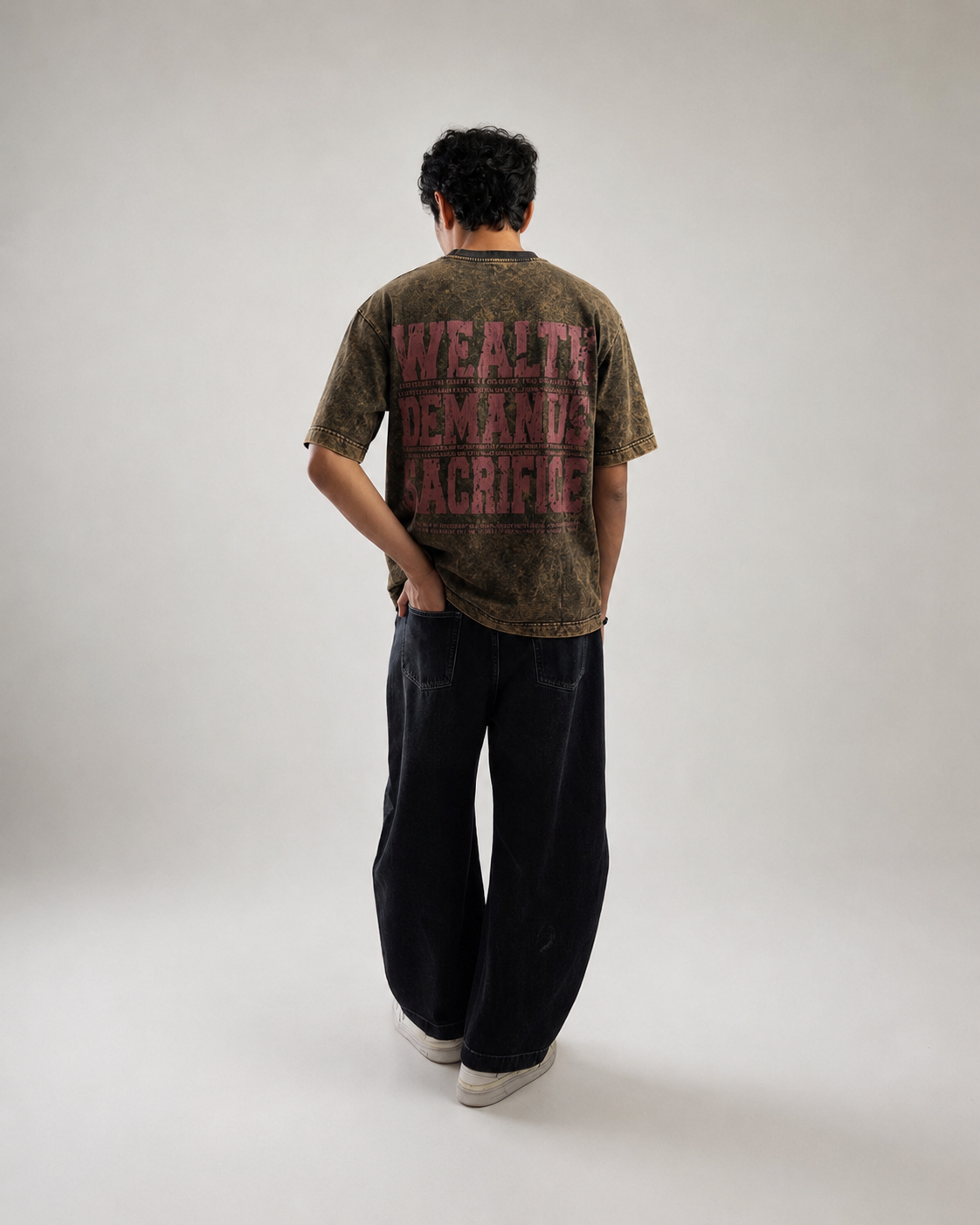Sacrifice Stone Wash - Boxy T-Shirt - Basalt Black