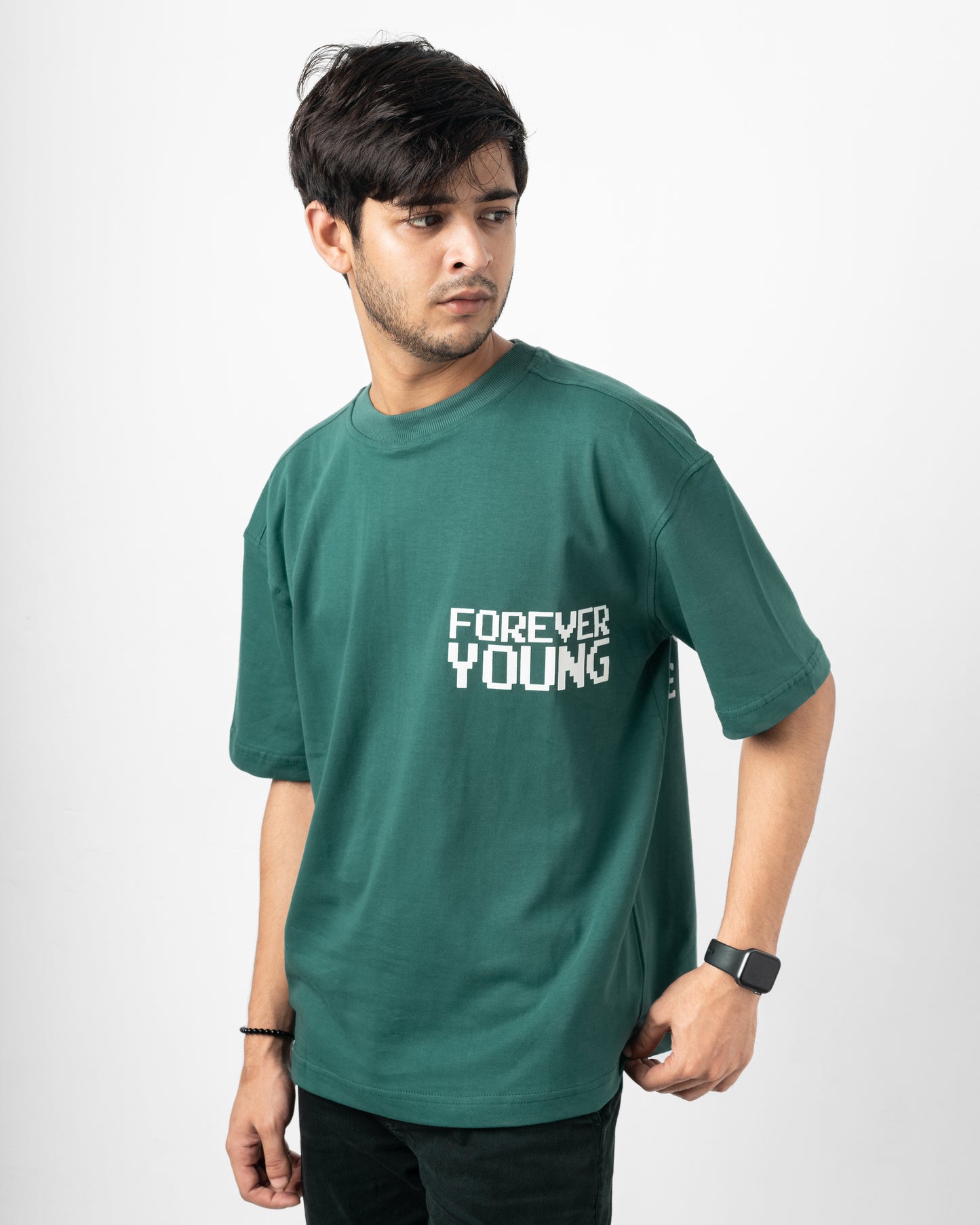 Focus Green Oversized Dropshoulder T-Shirt