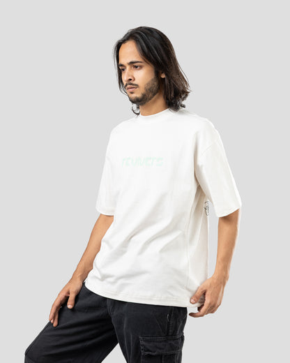 Revivers - Oversized Drop Shoulder T-Shirt -  White