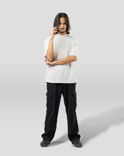 Revivers - Oversized Drop Shoulder T-Shirt -  White