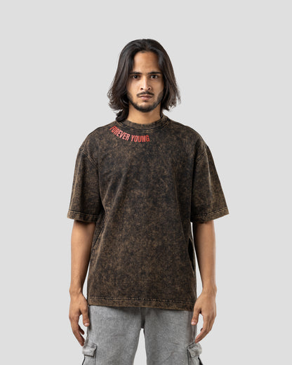 Sacrifice Stone Wash - Boxy T-Shirt - Basalt Black