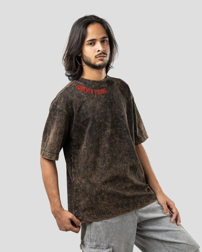 Sacrifice Stone Wash - Boxy T-Shirt - Basalt Black