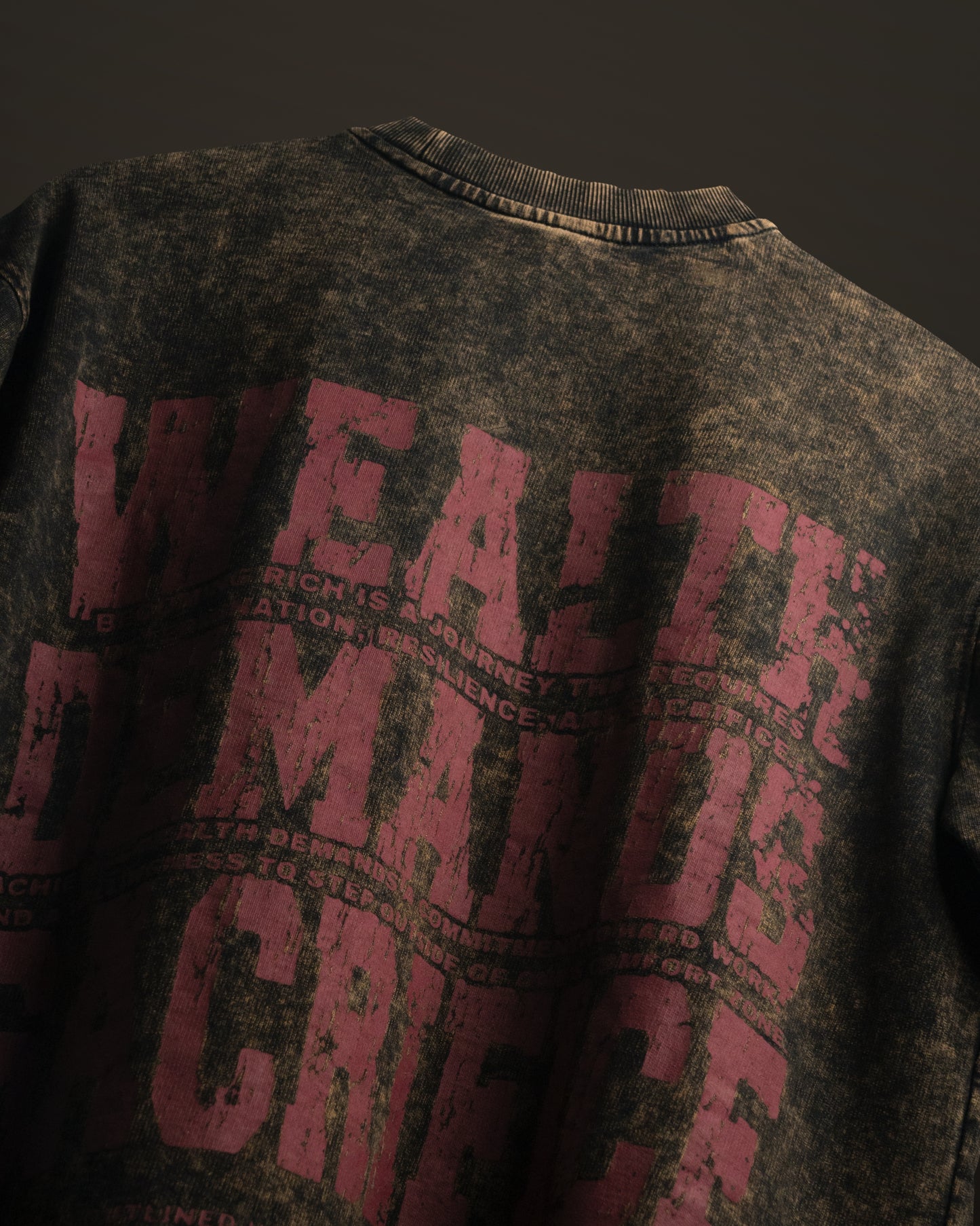 Sacrifice Stone Wash - Boxy T-Shirt - Basalt Black