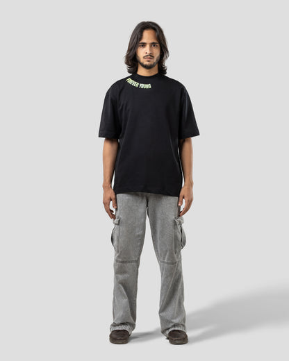 Severed Garden - Oversized Drop Shoulder T-Shirt - Black