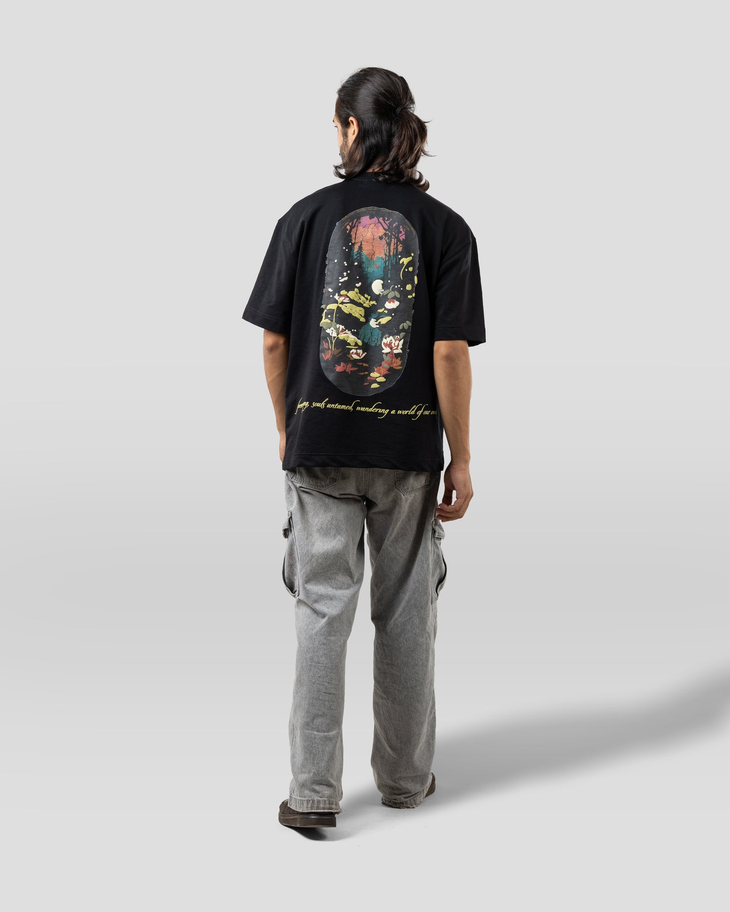 Severed Garden - Oversized Drop Shoulder T-Shirt - Black