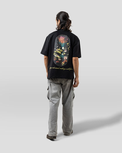 Severed Garden - Oversized Drop Shoulder T-Shirt - Black