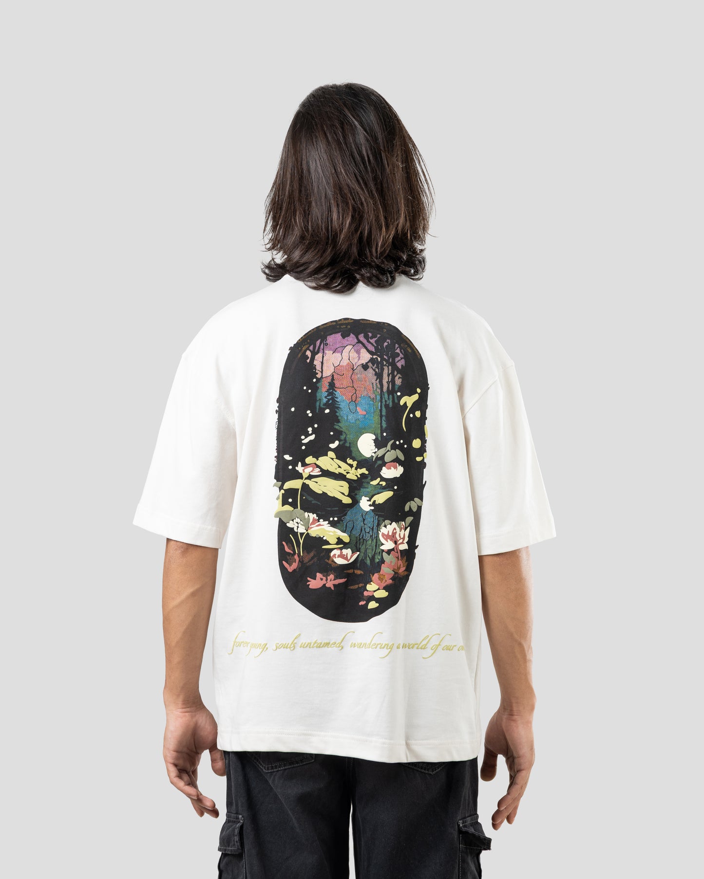 Severed Garden - Oversized Drop Shoulder T-Shirt - White