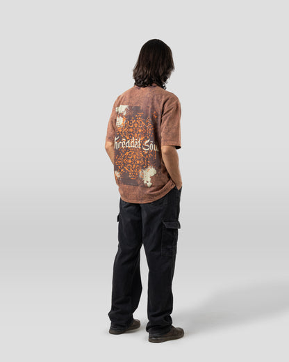 Threaded Soul - Oversized Drop Shoulder T-Shirt - Stone Brown
