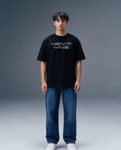 4EVR YNG Jet Core Minimal Oversized T-Shirt