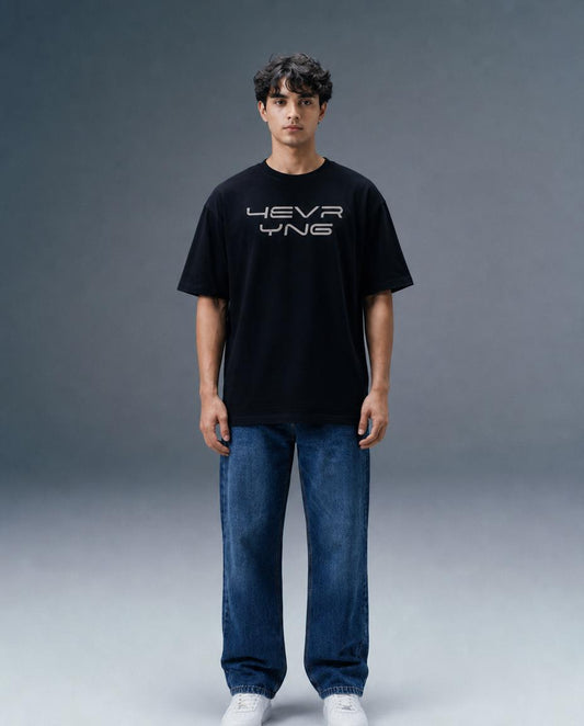4EVR YNG Jet Core Minimal Oversized T-Shirt