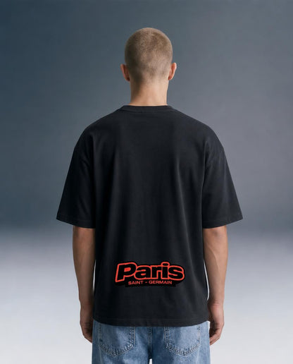 Paris Noir Edition Oversized Drop Shoulder T-Shirt