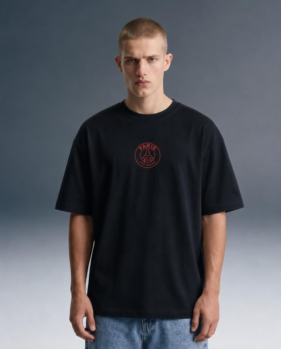 Paris Noir Edition Oversized Drop Shoulder T-Shirt