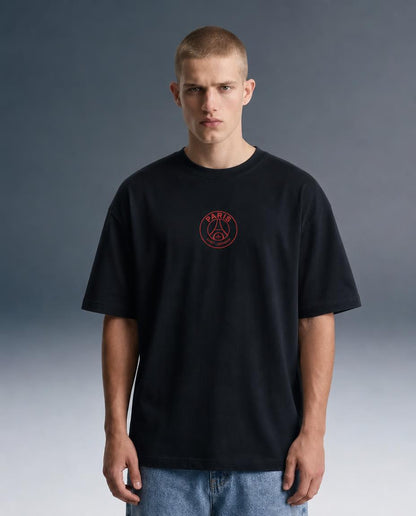 Paris Noir Edition Oversized Drop Shoulder T-Shirt