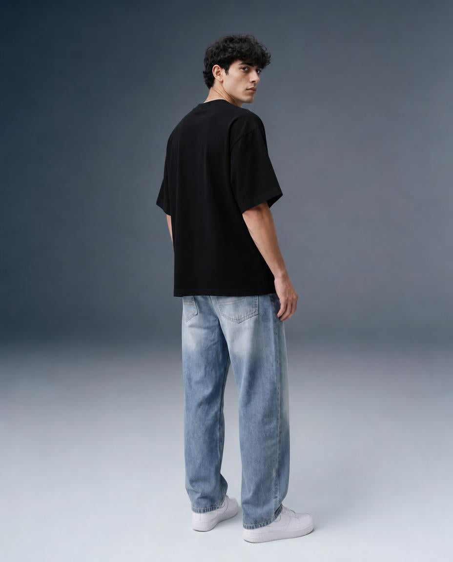 Forever Young Core Black Oversized T-Shirt