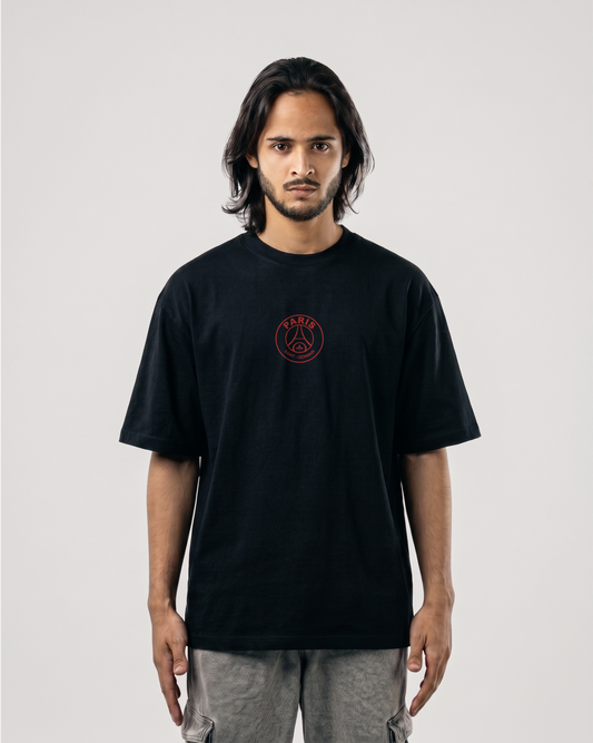 Paris Noir Edition Oversized Drop Shoulder T-Shirt