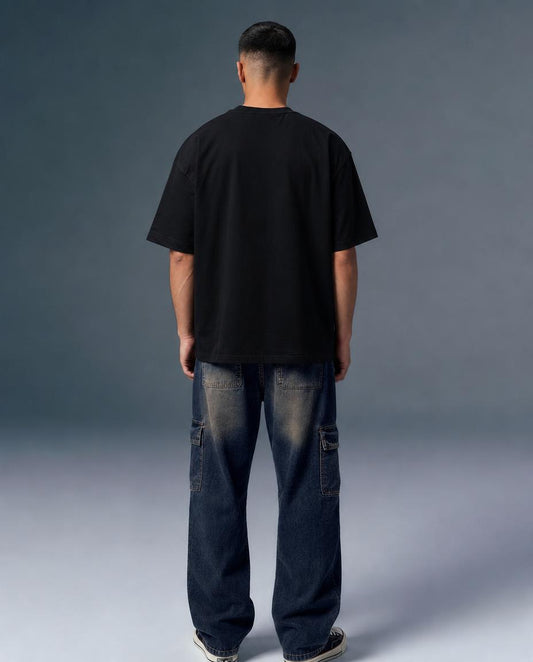 Forever Young Ember Orange Minimal Oversized T-Shirt